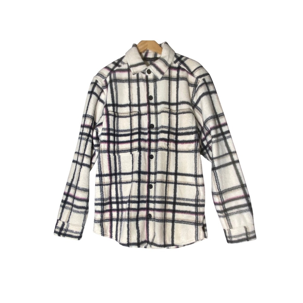 Alpine Design Plaid Shacket Oversized Shirt Jacket‎ Large Cozy Flannel Outdoor